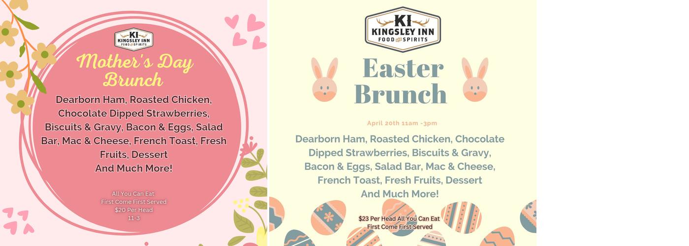 The Kingsley Inn Menu