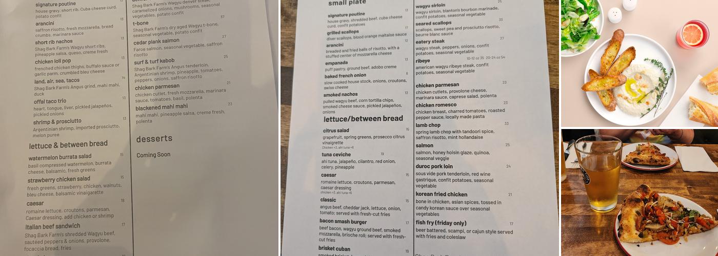 Eatery Menu