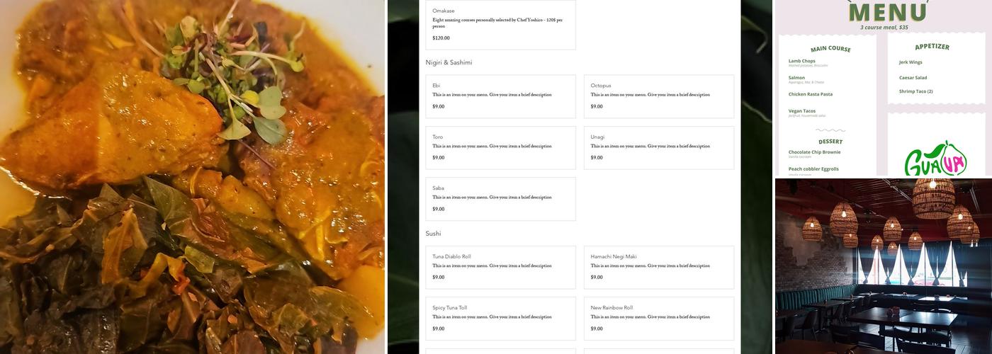 Guava Menu