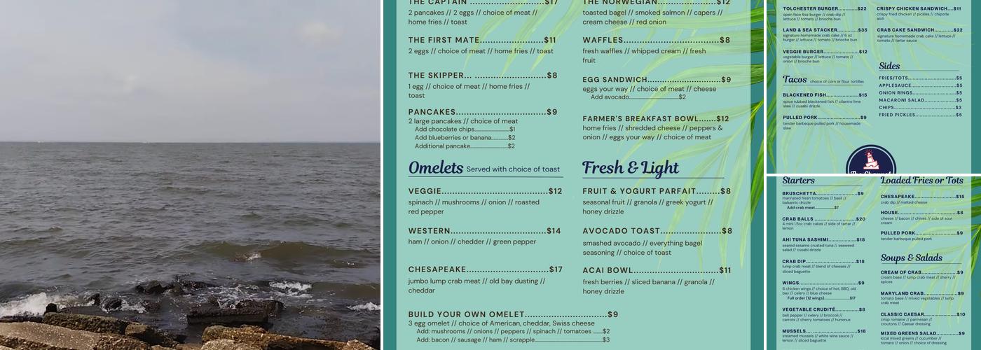 Channel Restaurant Menu