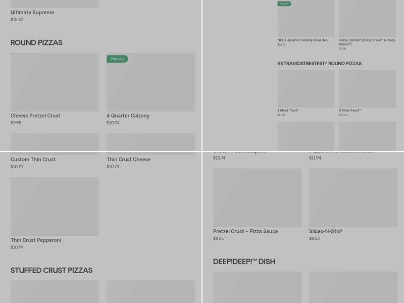 Little Caesars Pizza Menu