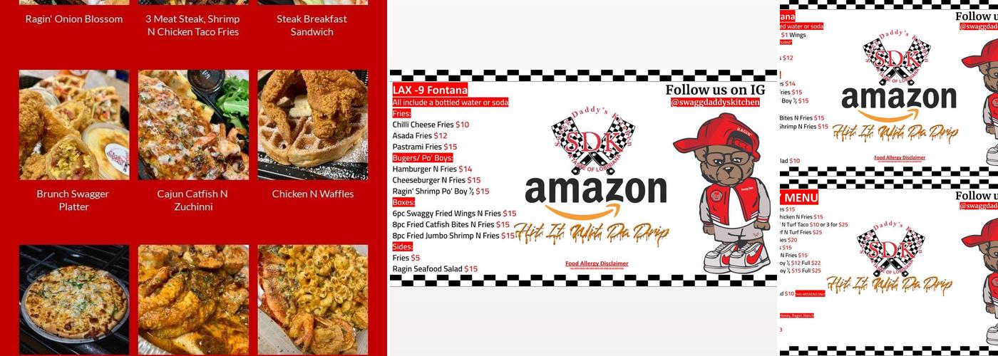 Swagg Daddy’s Kitchen Menu