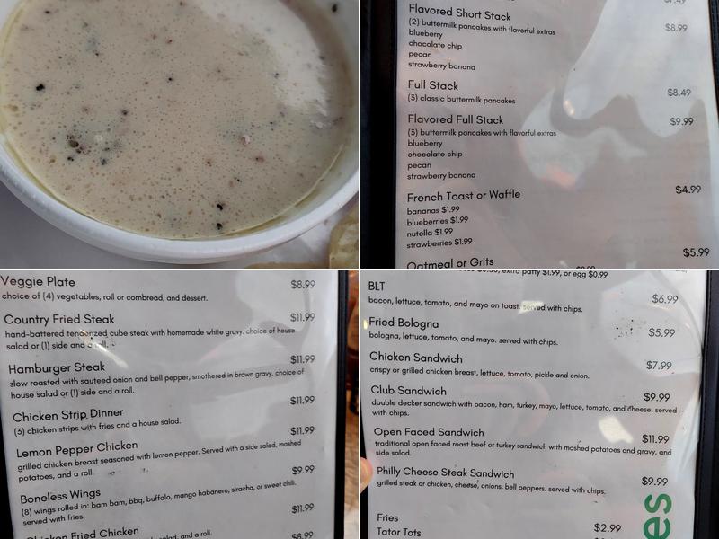 The Hobnob Cafe Menu