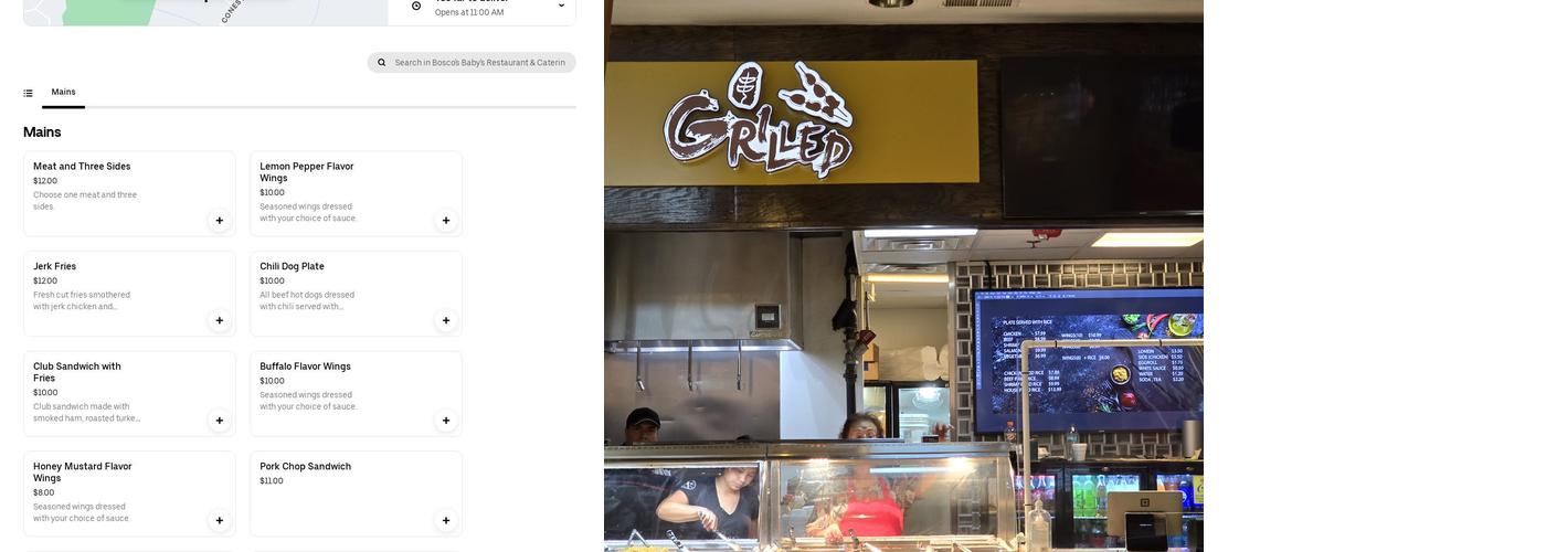 Grilled Menu