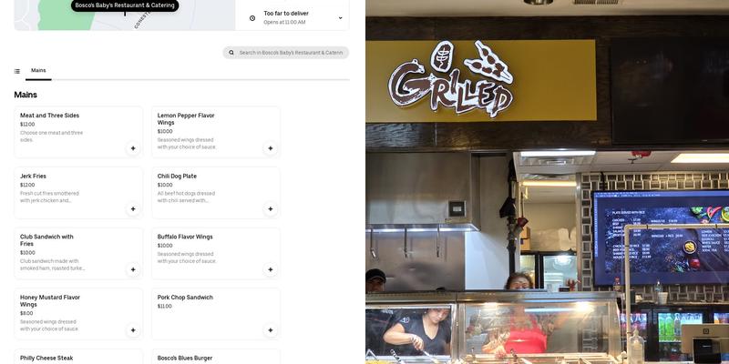 Grilled Menu