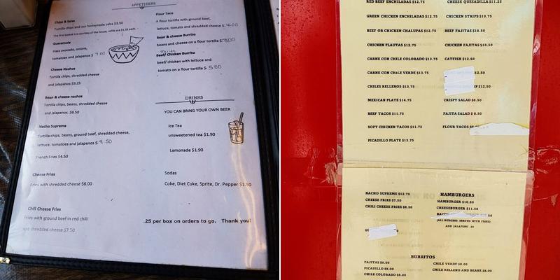 Rio Bravo Food Truck Menu
