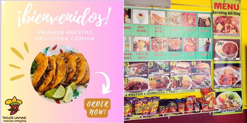 Tacos Lamar Menu