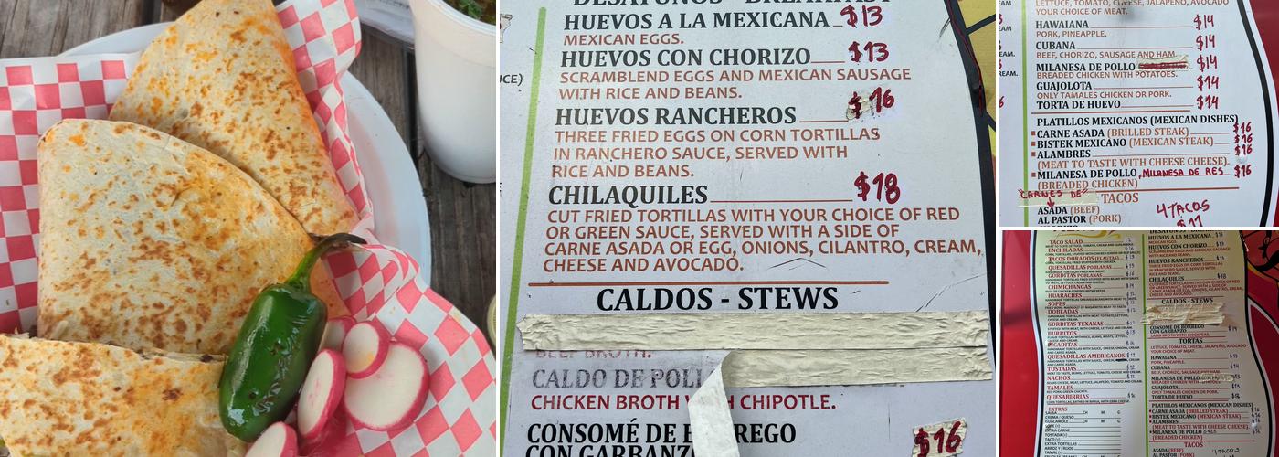 Los Ninis Menu