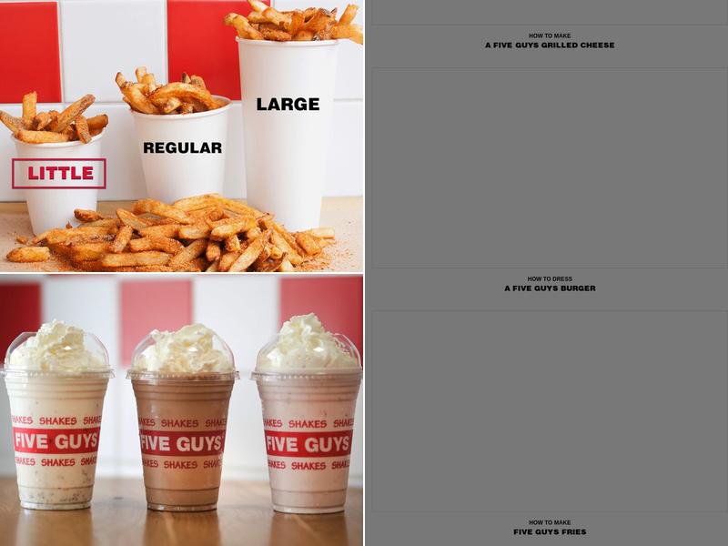 Five Guys Menu