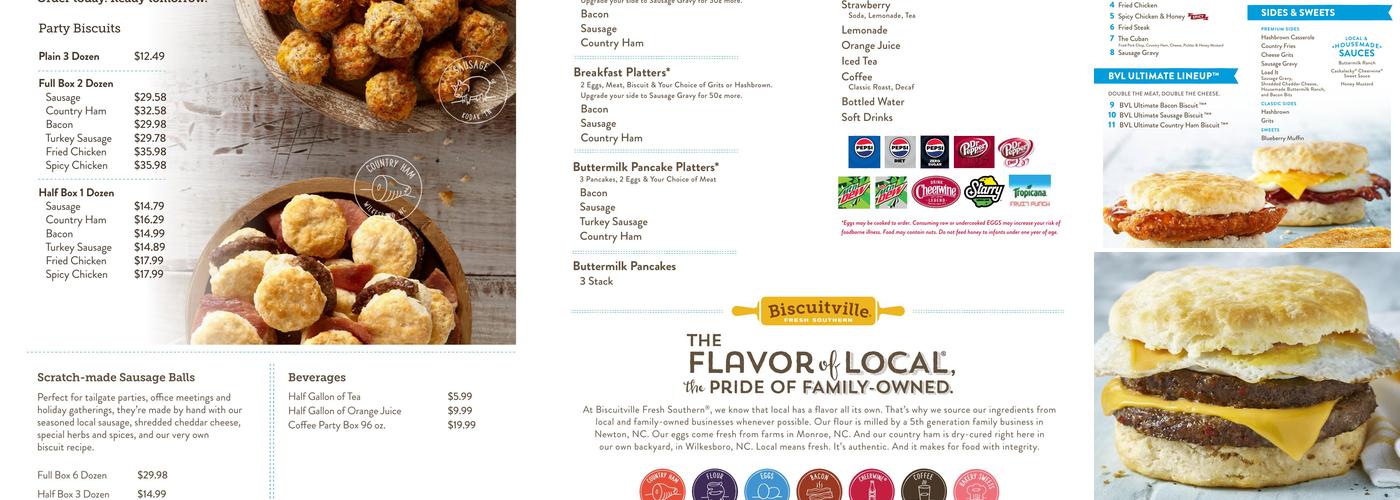 Biscuitville Menu