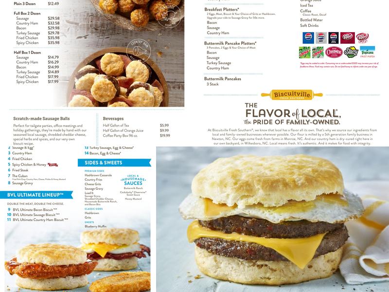 Biscuitville Menu