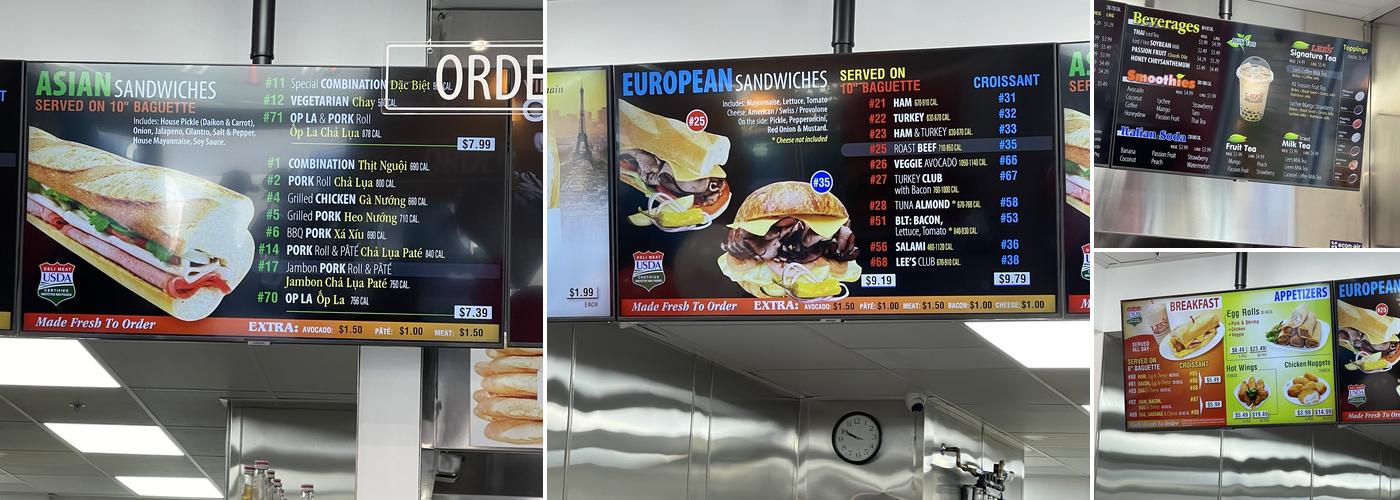 Lee's Sandwiches Menu