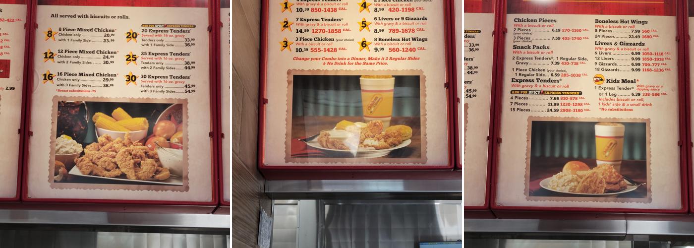 Chicken Express Menu