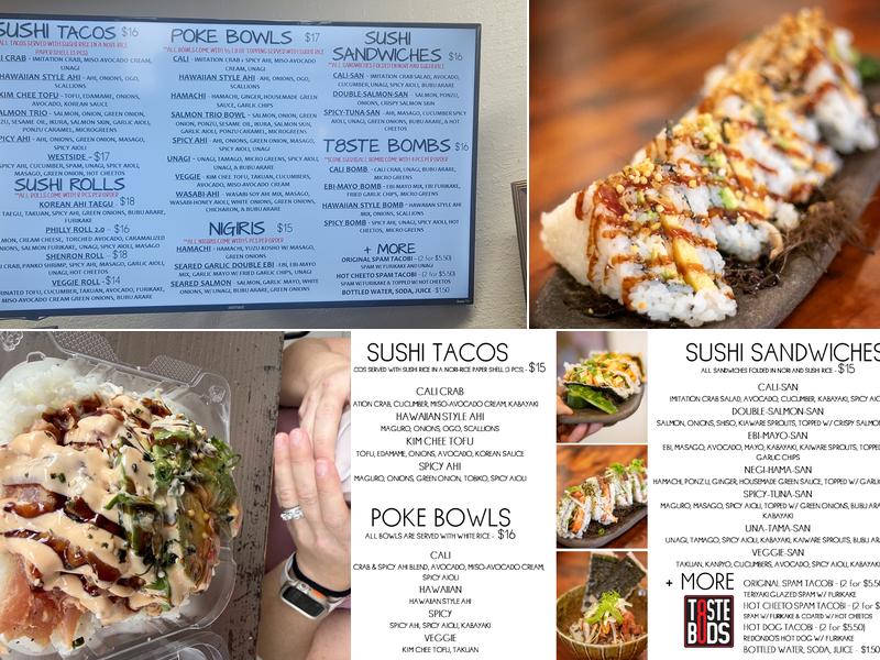T8STE BUDS Menu