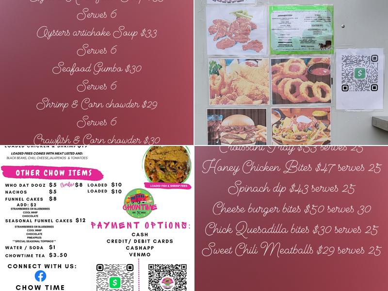 CHOW TIME OF PAULINA Menu