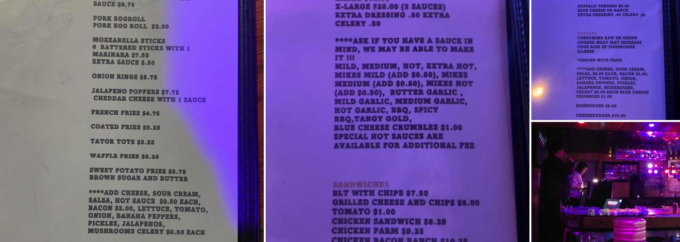 Wild Hearts Menu