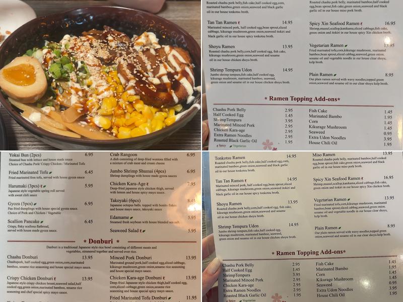 Yokai Ramen Bistro Menu