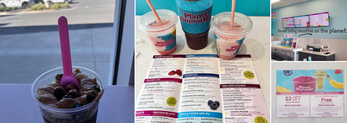 Planet Smoothie Menu