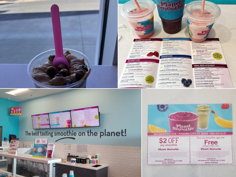 Planet Smoothie Menu
