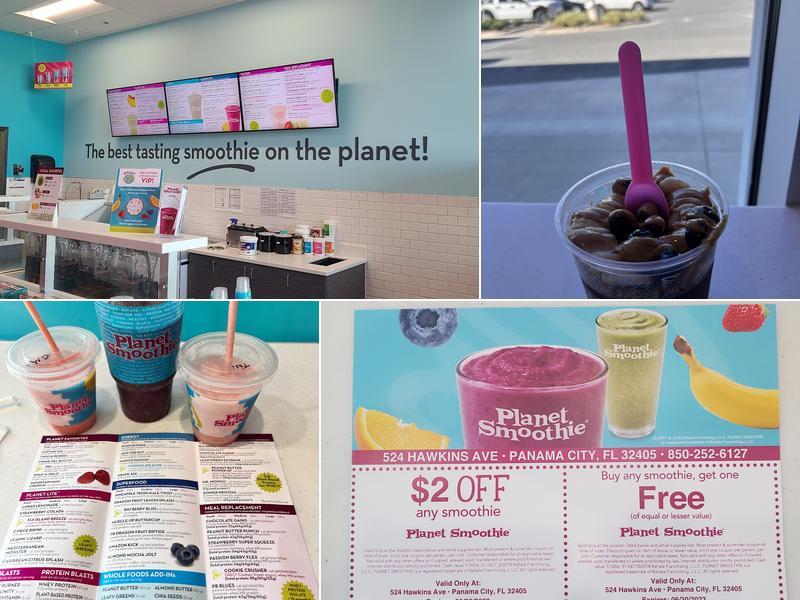 Planet Smoothie Menu