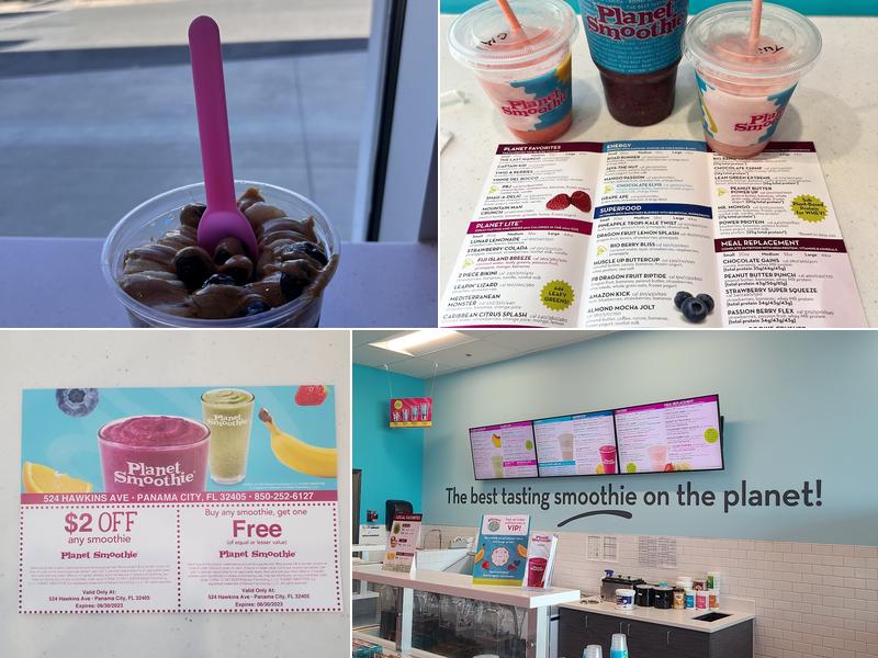 Planet Smoothie Menu