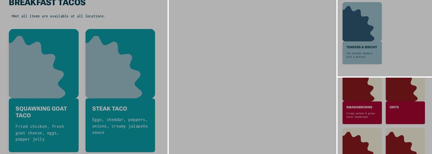 Maple Street Biscuit Company Menu