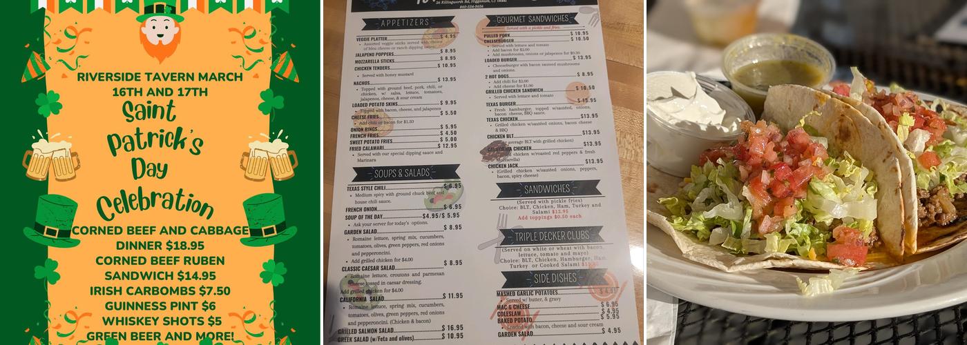 Riverside Bar & Grill Menu