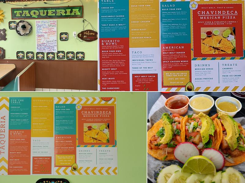 Holy Moly Menu