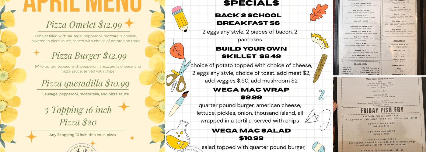 JD's Cafe Menu
