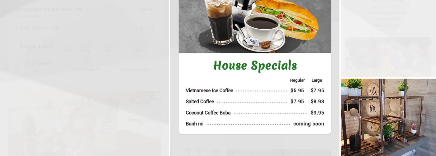 Hanava Boba Tea Menu