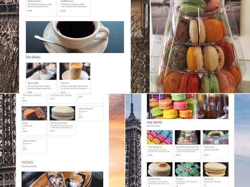 Lafontaine French Macarons LLC Menu