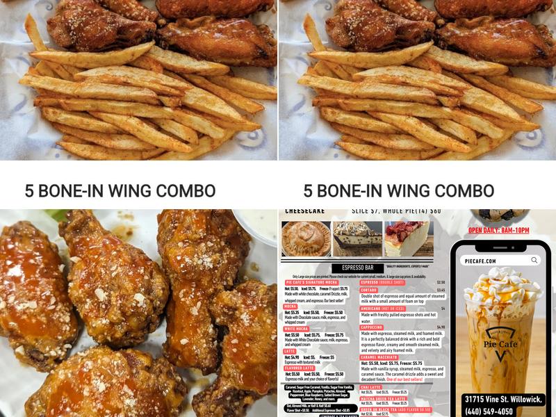 Pie Cafe Menu