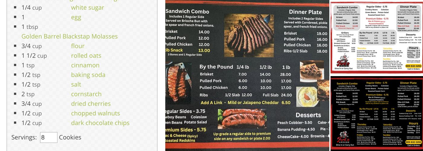 Fork’n Around Menu