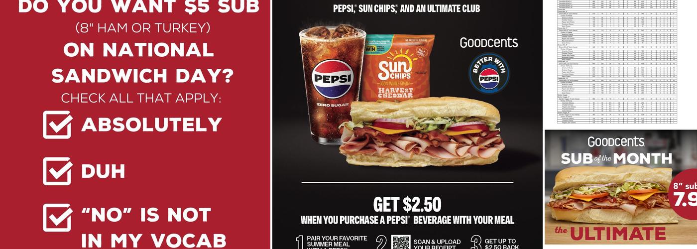 Goodcents Menu