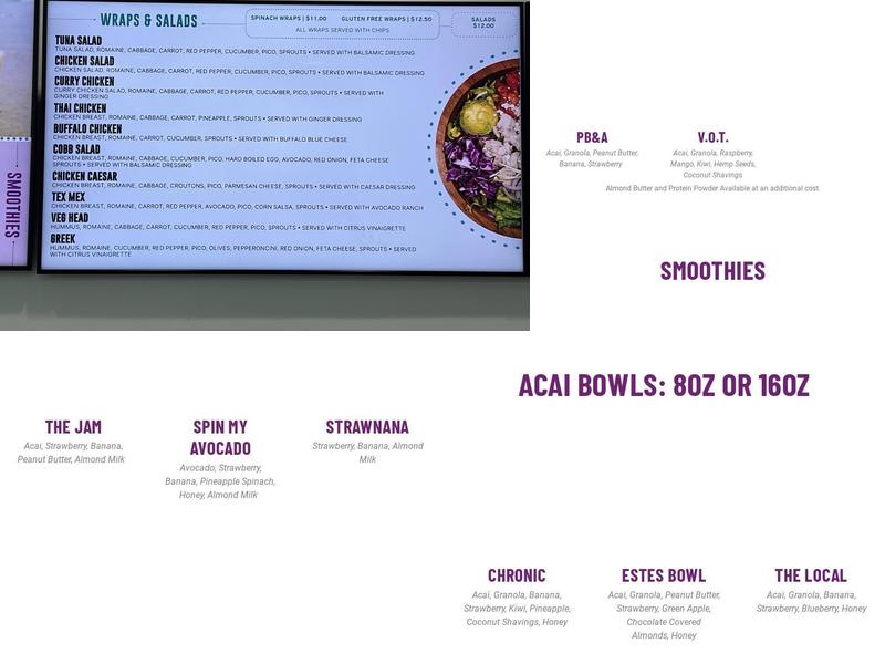 3Natives Menu