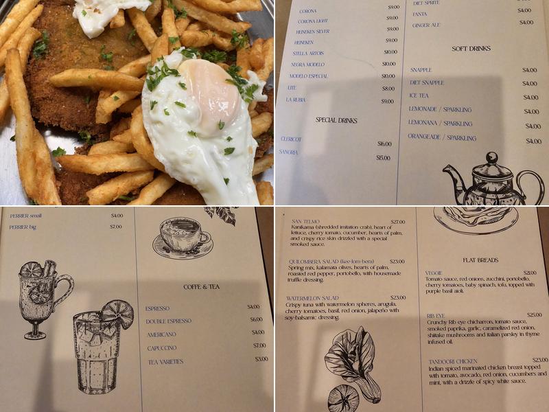 La Matera Argentinian Fusion Menu