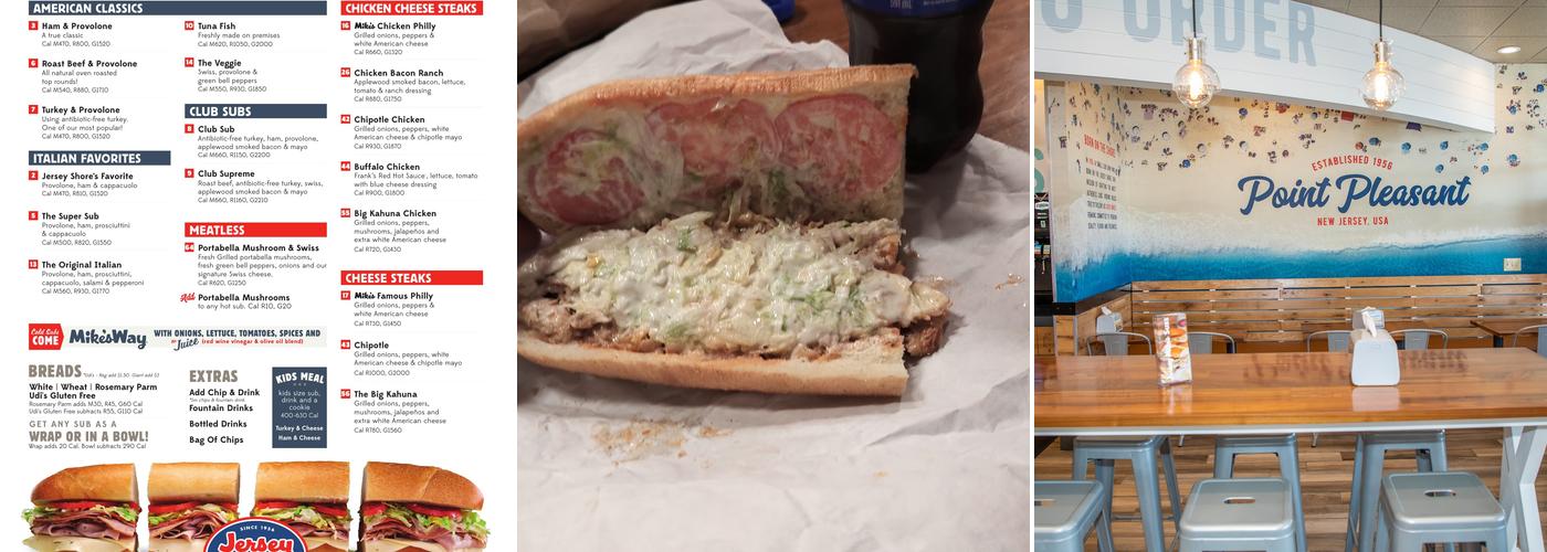 Jersey Mike's Subs Menu