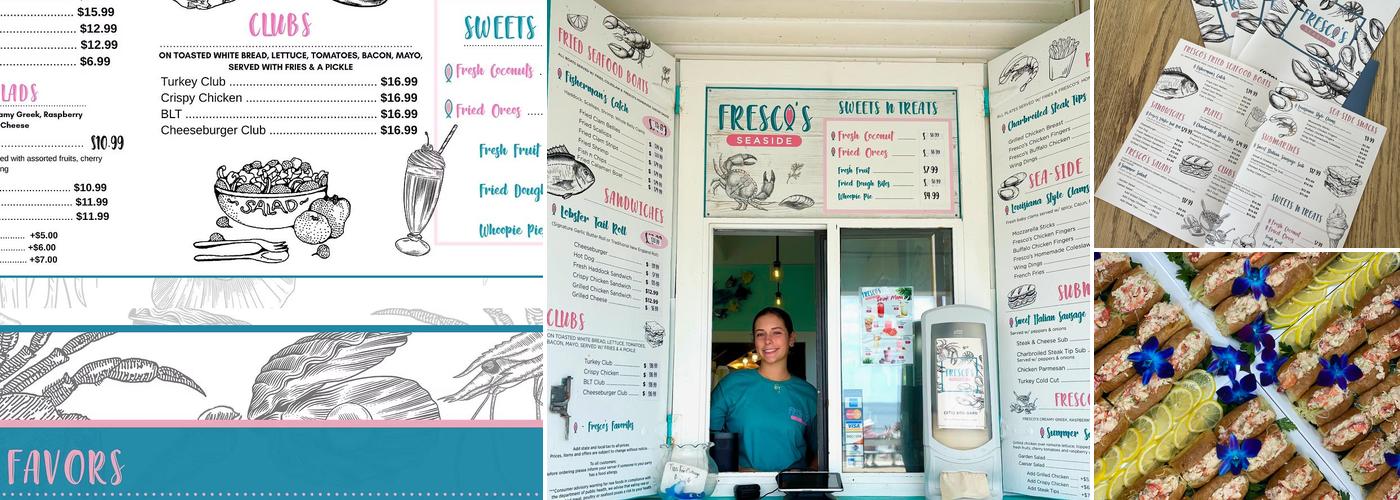 Fresco's Seaside Menu