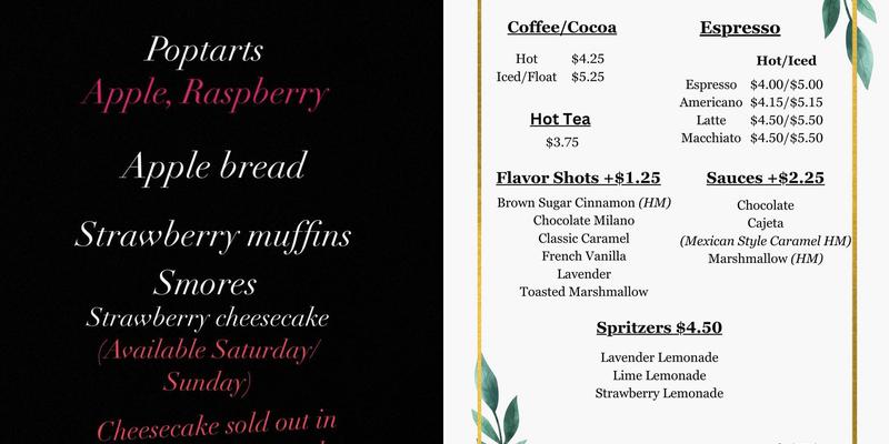 Nono’s Kitchen Menu