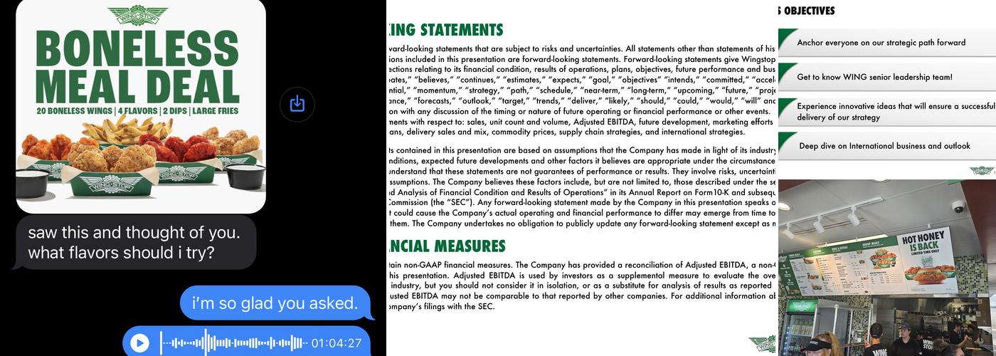 Wingstop Menu