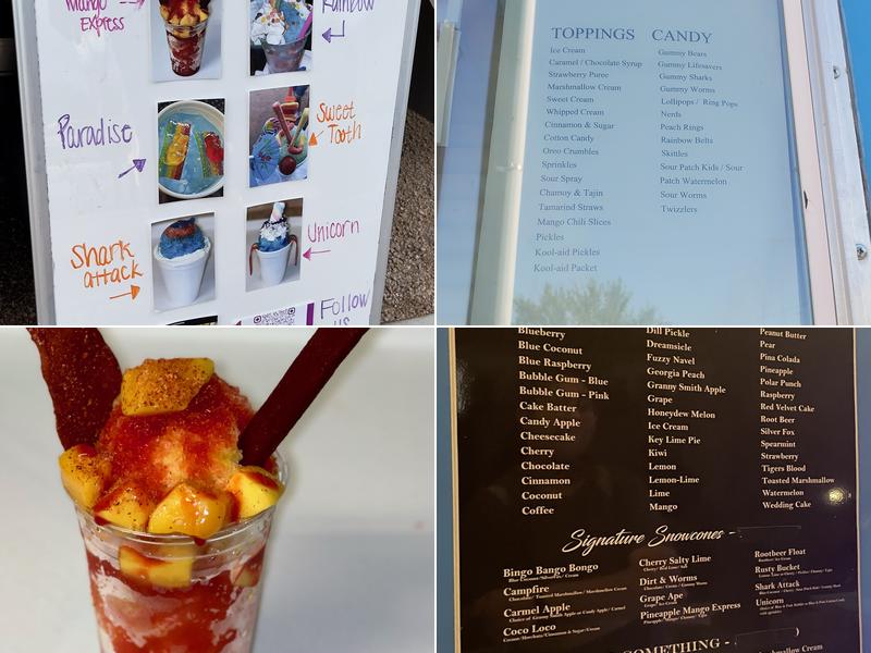 BrrBearry Snowcone Menu