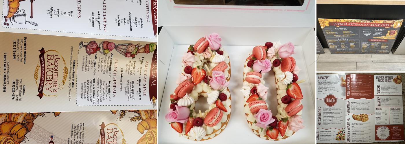 Jacqueline's Bakery Suntree Menu