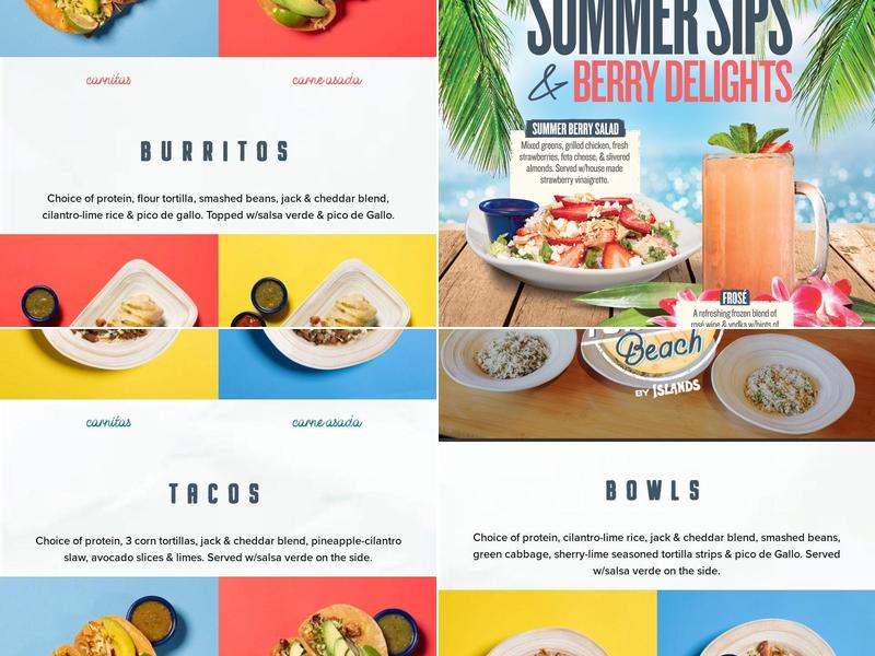 Tortilla Beach Palm Desert Menu