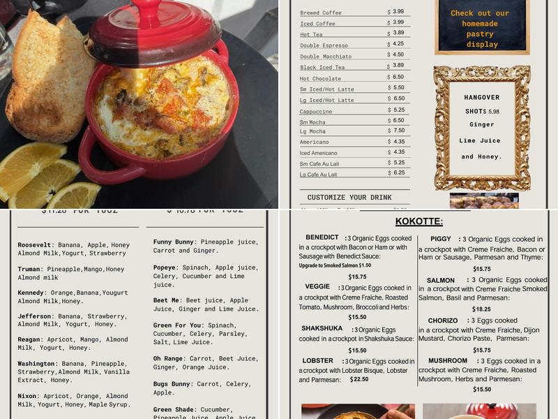 Sunny Eggs Menu