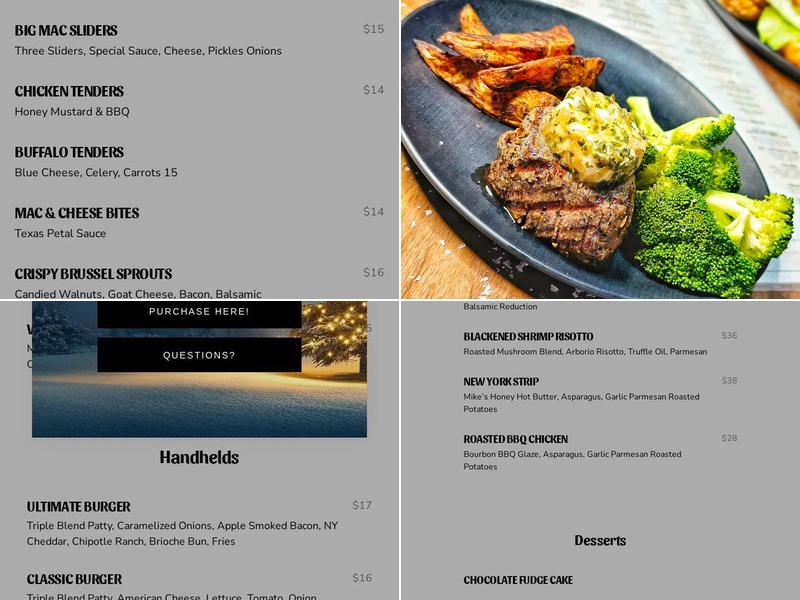 Fairview Social Menu
