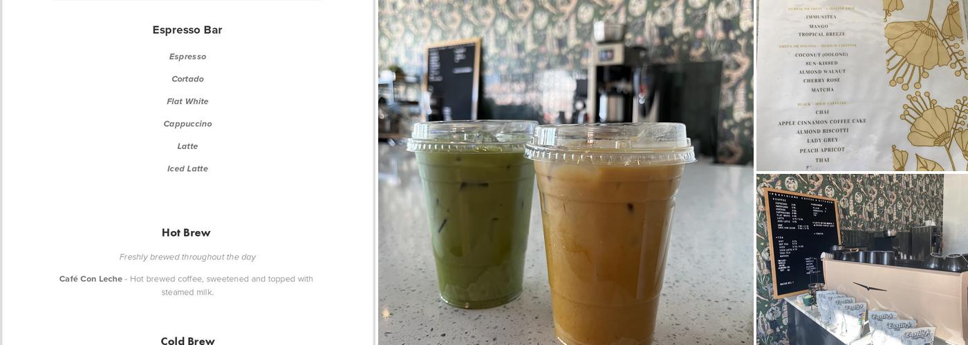 Provisions Coffee Menu