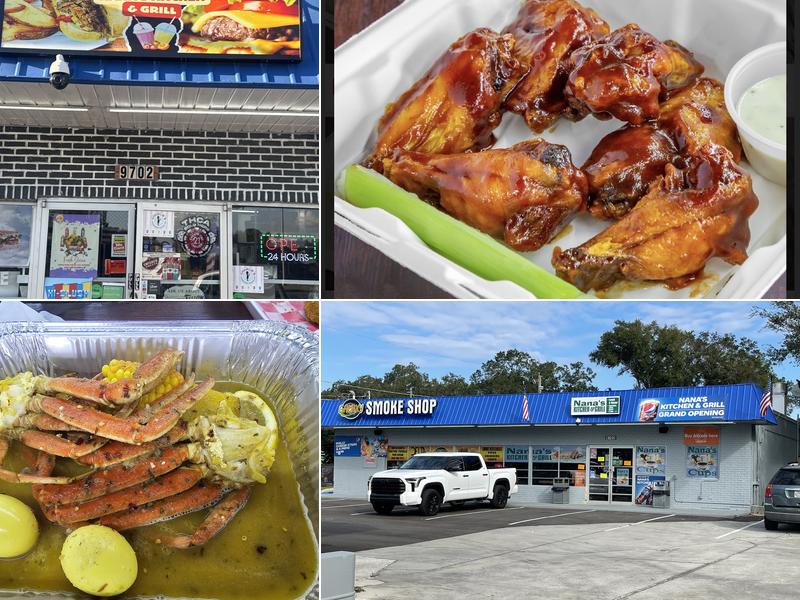 Nana's Kitchen And Grill// Outdoors hookah lounge