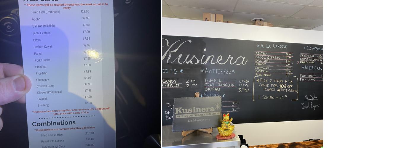 Kusinera Menu