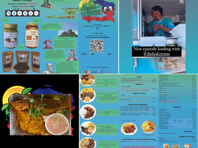 Dada's Kitchen Menu