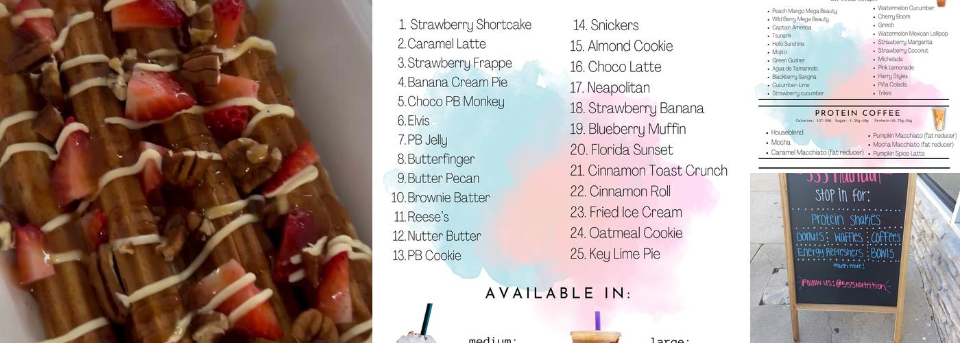 555 Nutrition Menu